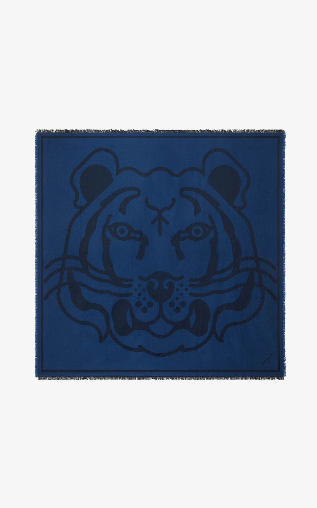 Kenzo K Tiger wool κεφαλόδεσμος ανδρικα μπλε ρουά μπλε | GR208126